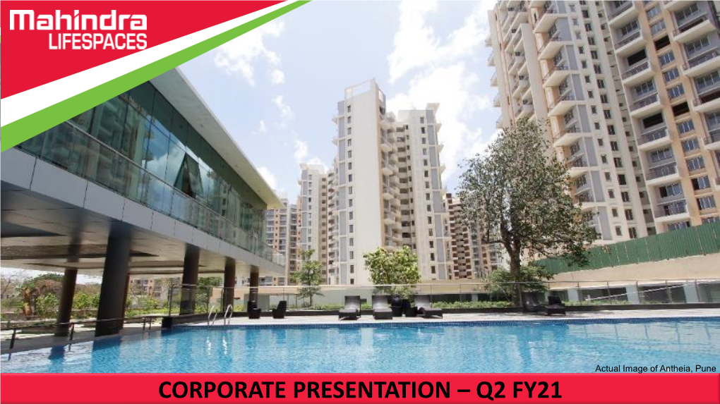 CORPORATE PRESENTATION – Q2 FY21 1 Disclaimer