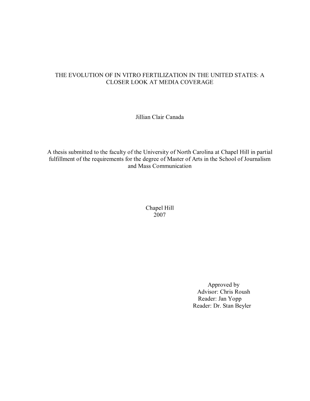 The Evolution of in Vitro Fertilization in the United States: a Closer Look at Media Coverage