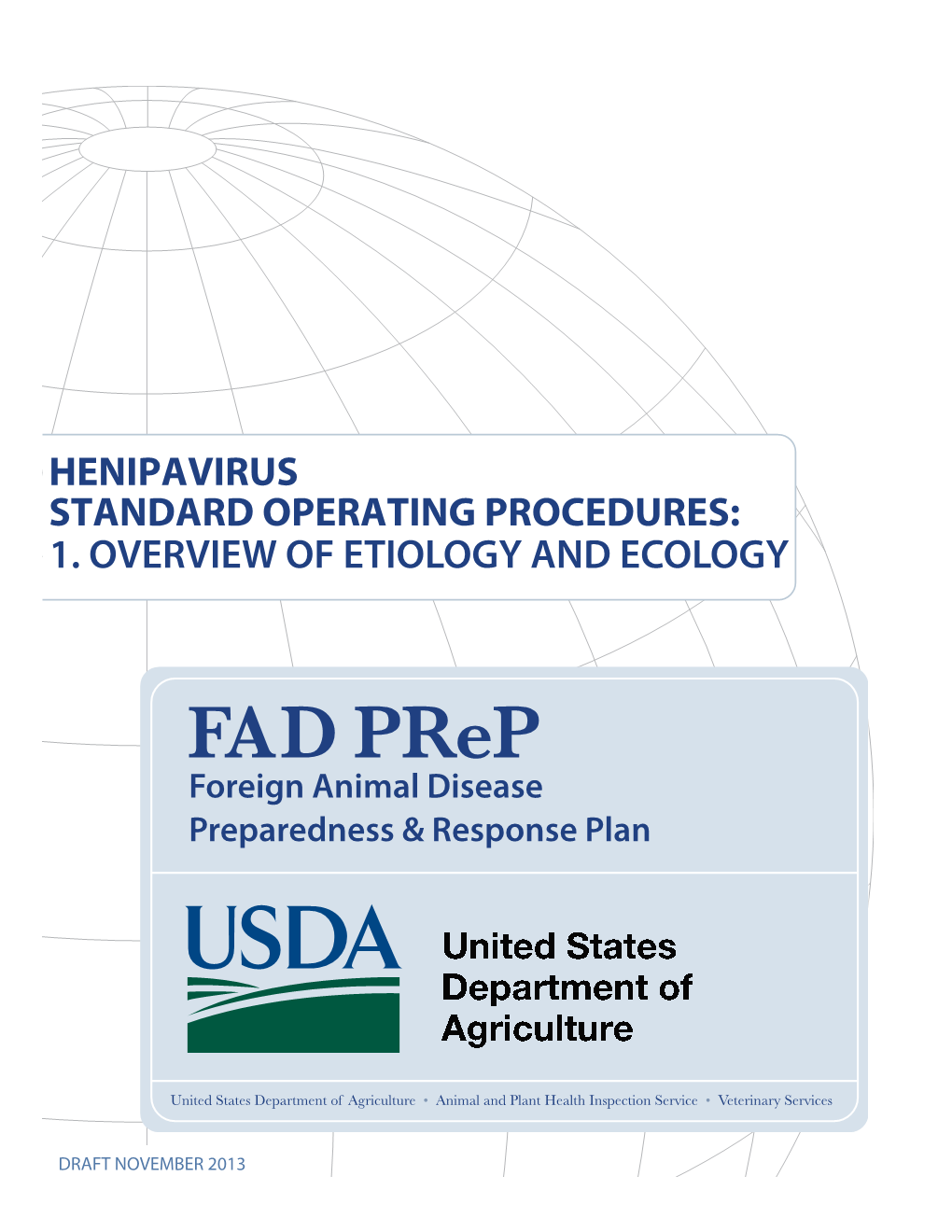 Henipavirus Standard Operating Procedures: 1