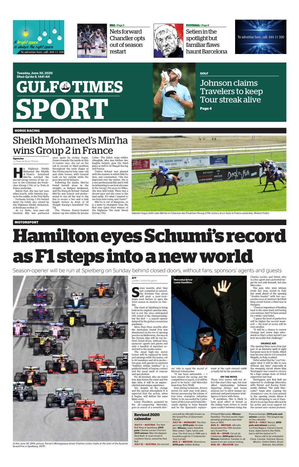 Hamilton Eyes Schumi's Record As F1 Steps Into a New World