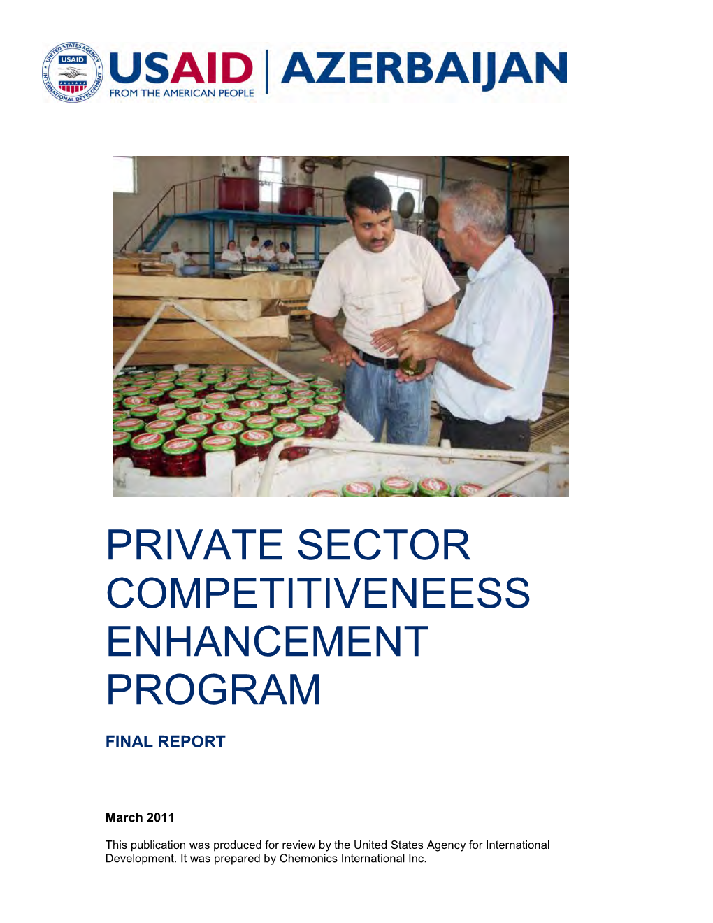 Private Sector Competitiveneess Enhancement Program
