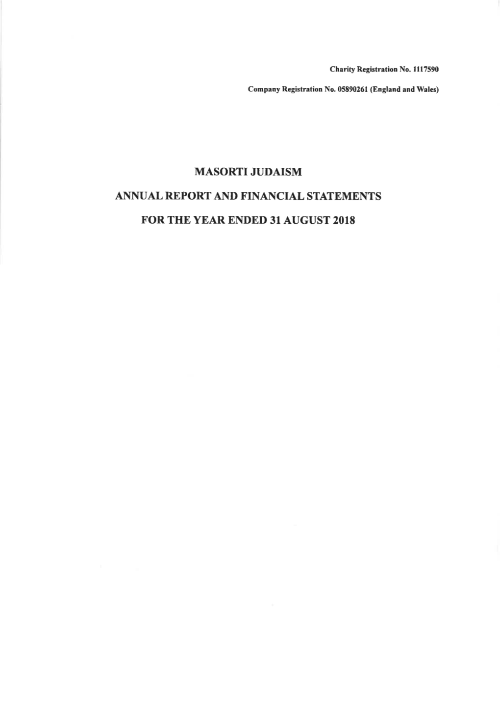 Annual Report and Financial Statements