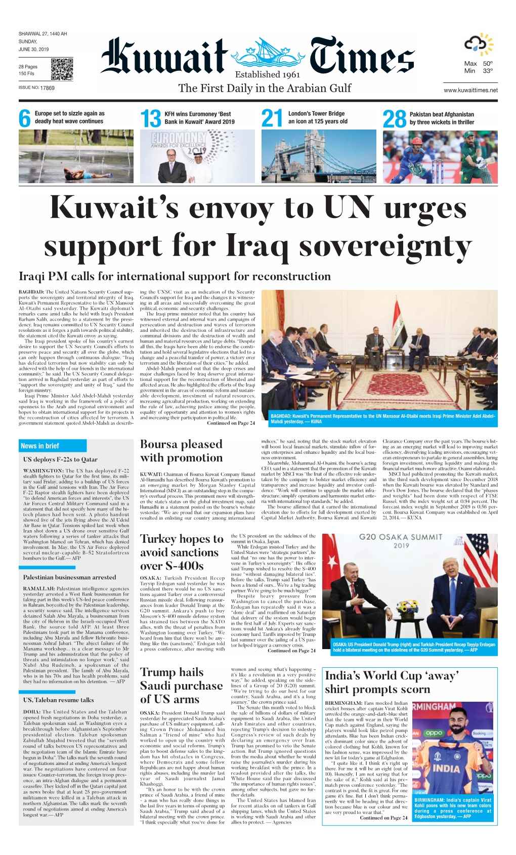 Kuwaittimes 30-6-2019.Qxp Layout 1