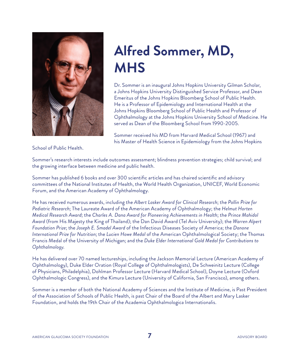 Alfred Sommer, MD, MHS