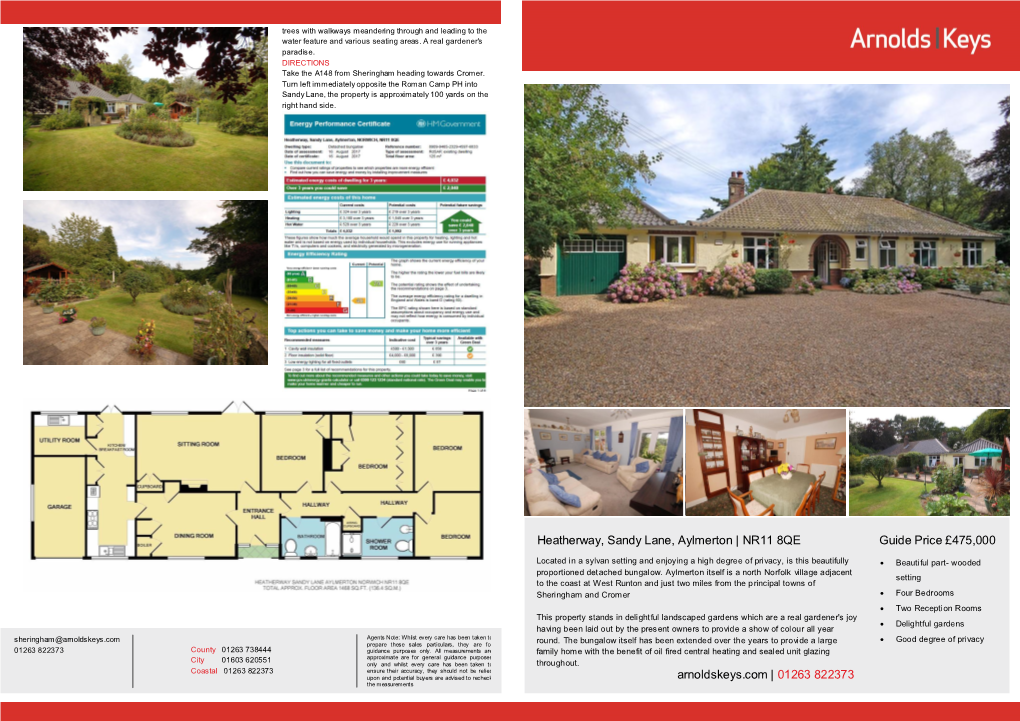 Heatherway, Sandy Lane, Aylmerton | NR11 8QE Guide Price £475,000