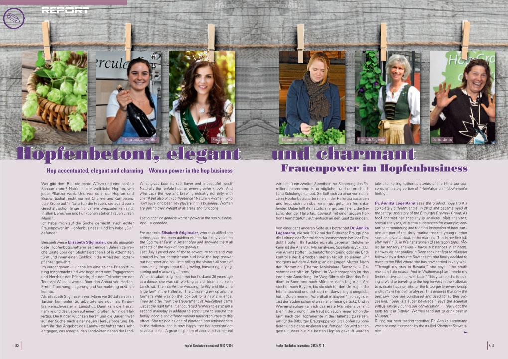 Hopfenbetont, Elegant & Charmant – Frauenpower Im Hopfenbusiness