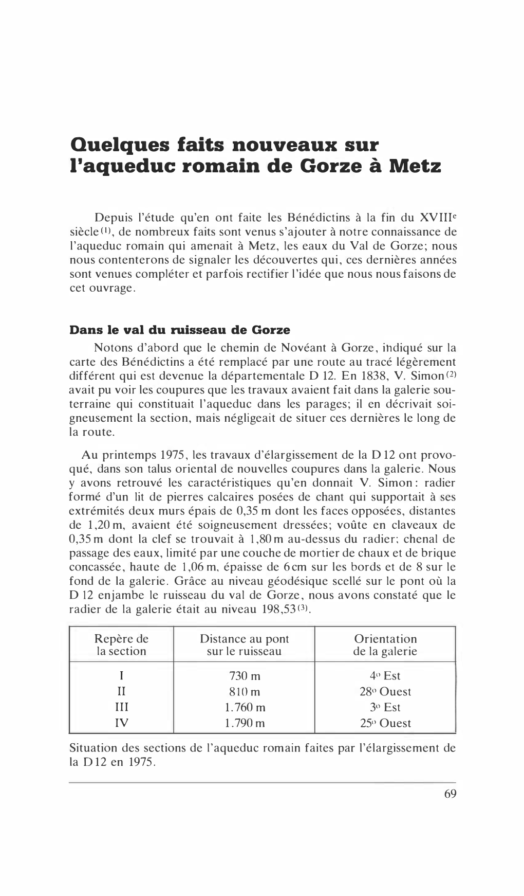 Quelques Faits Nouveaux Sur L'aqueduc Romain De Gorze À Metz