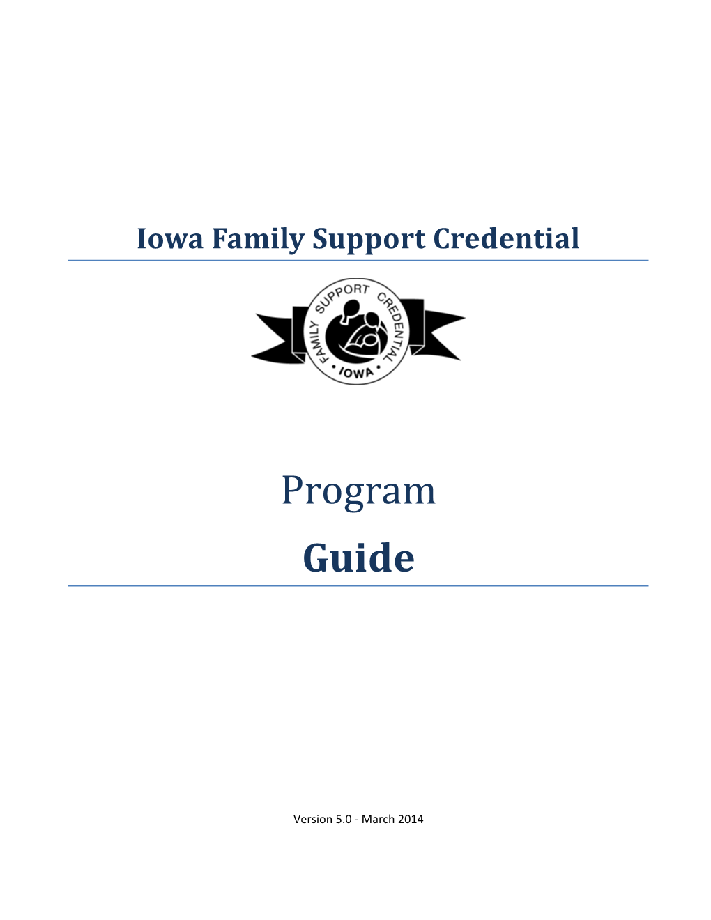 Iowa Family Support Credential