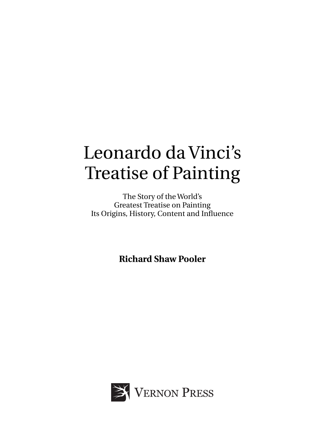 Leonardo Da Vinci's Treatise of Painting