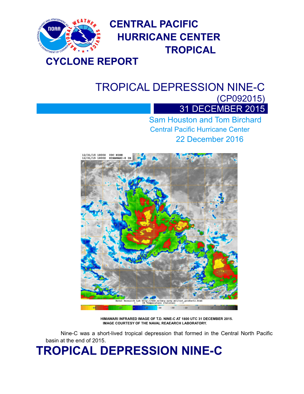 Tropical Depression Nine-C