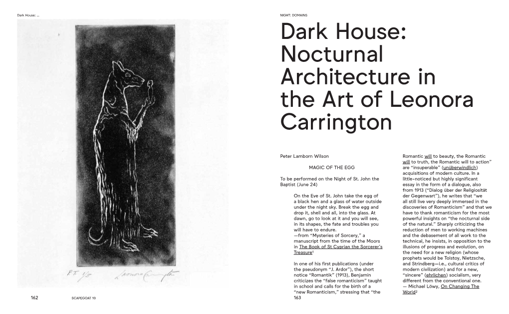 Nocturnal Architecture in the Art of Leonora Carrington