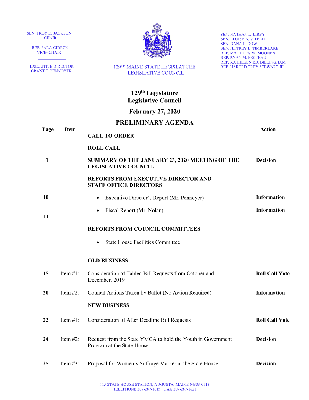 Legislative Council Agenda Packet, 2-27-2020