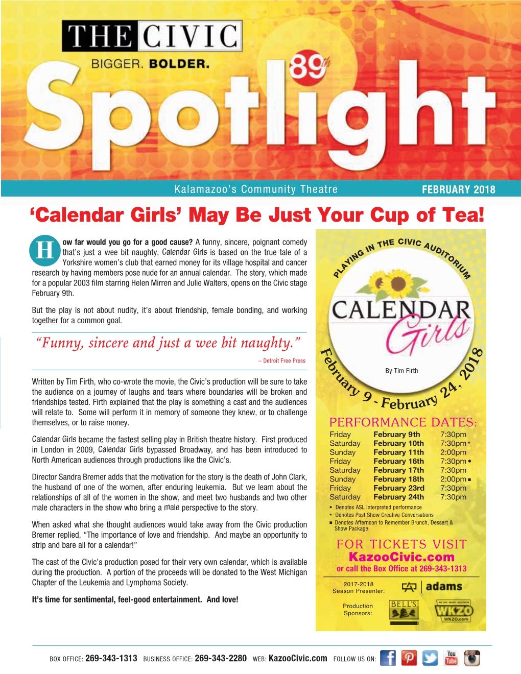 Calendar Girls’ May Be Just Your Cup of Tea!