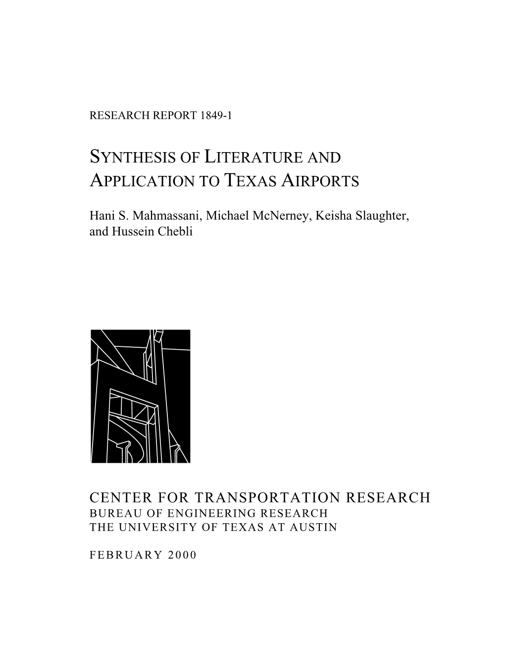 Synthesis of Literature and Application to Texas Airports (FHWA/TX-00/1849-1)