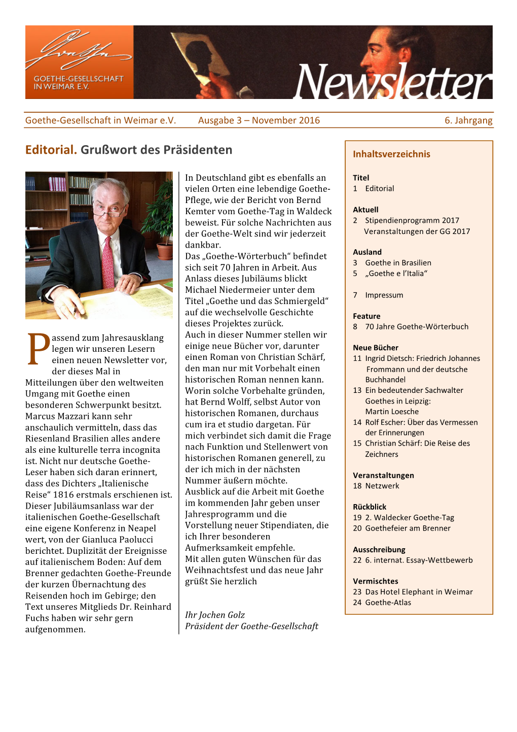 Newsletter Ausgabe 3/2016