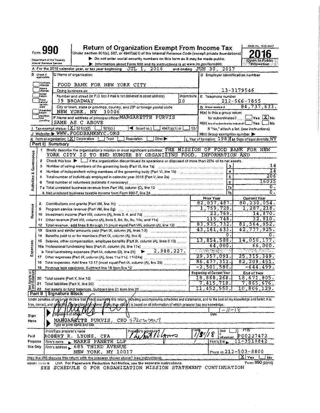 FOOD-BANK-2016-Form-990.Pdf