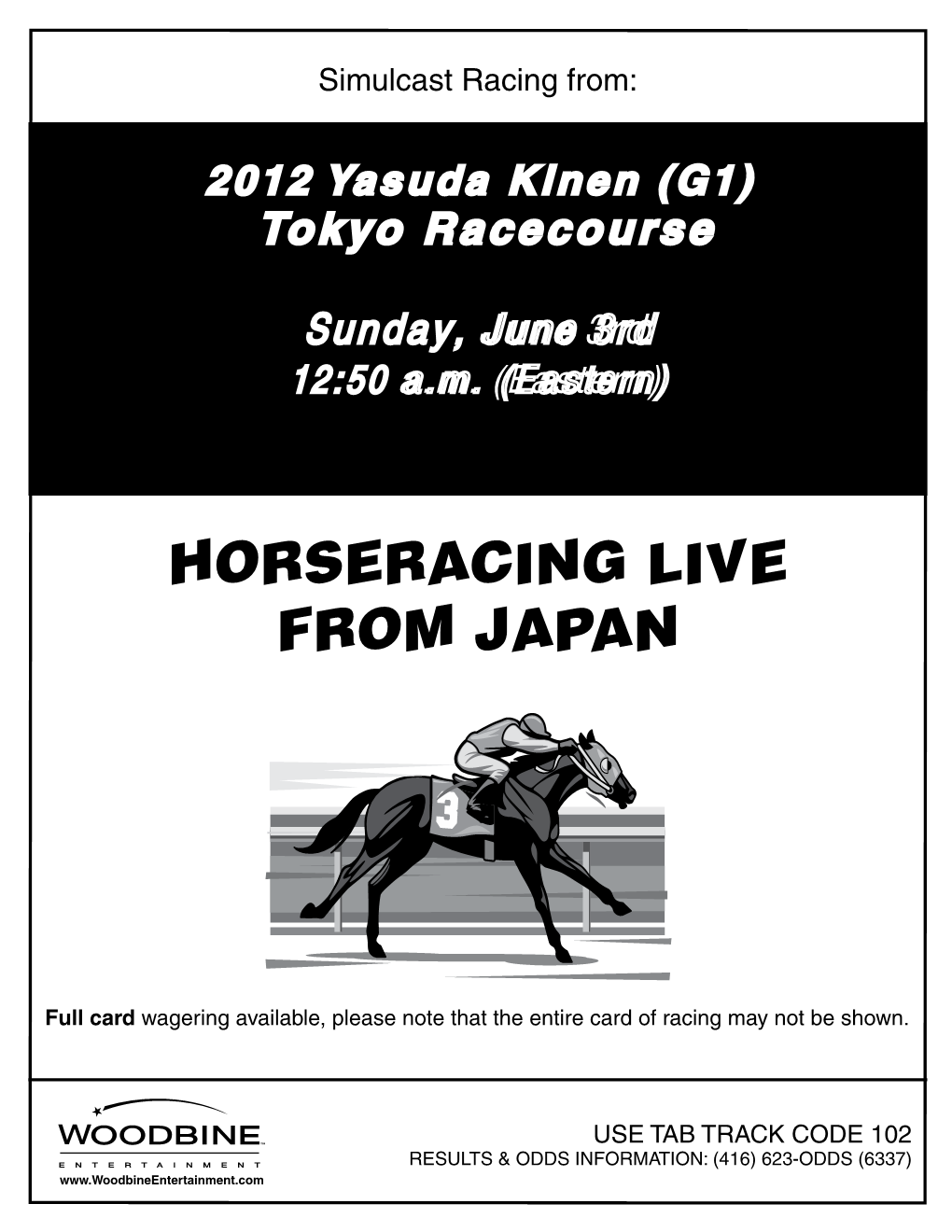 Horseracing Live from Japan