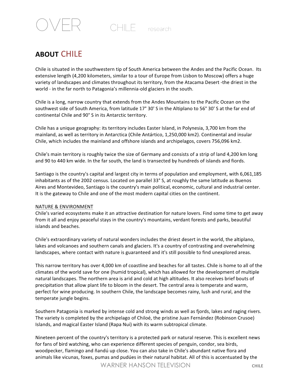 Chile Case Study