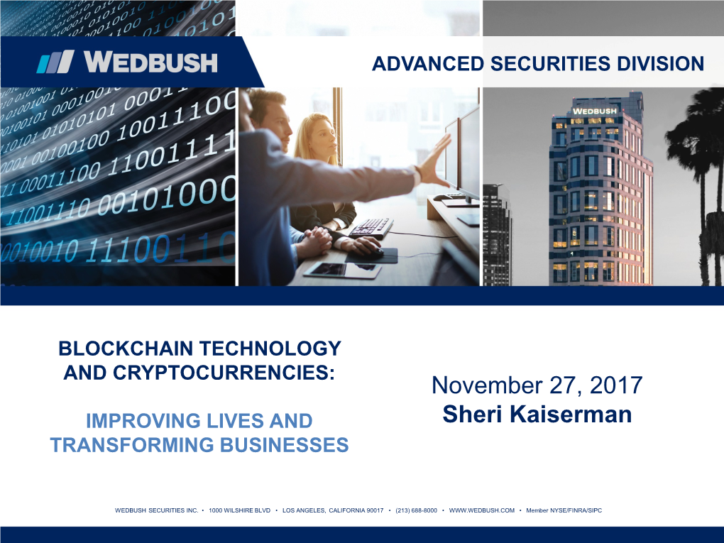 About Wedbush Securities