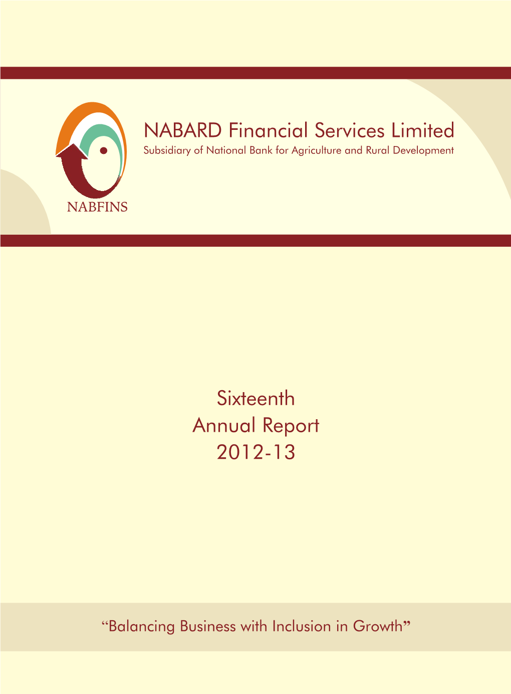 NABARD Financial Services Limited Subsidiary of National Bank for Agriculture and Rural Development