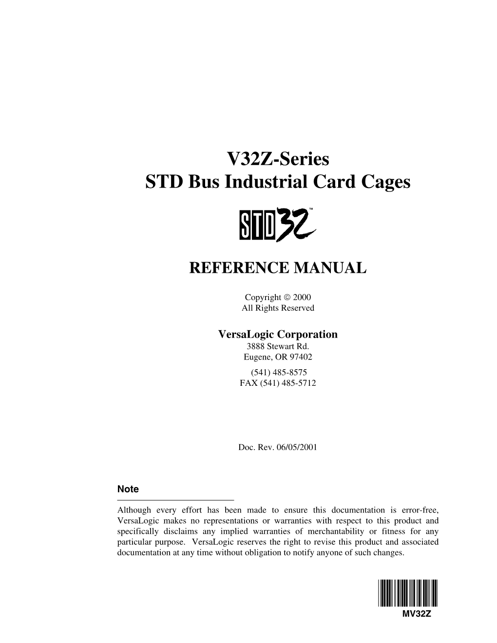 V32Z-Series STD Bus Industrial Card Cages