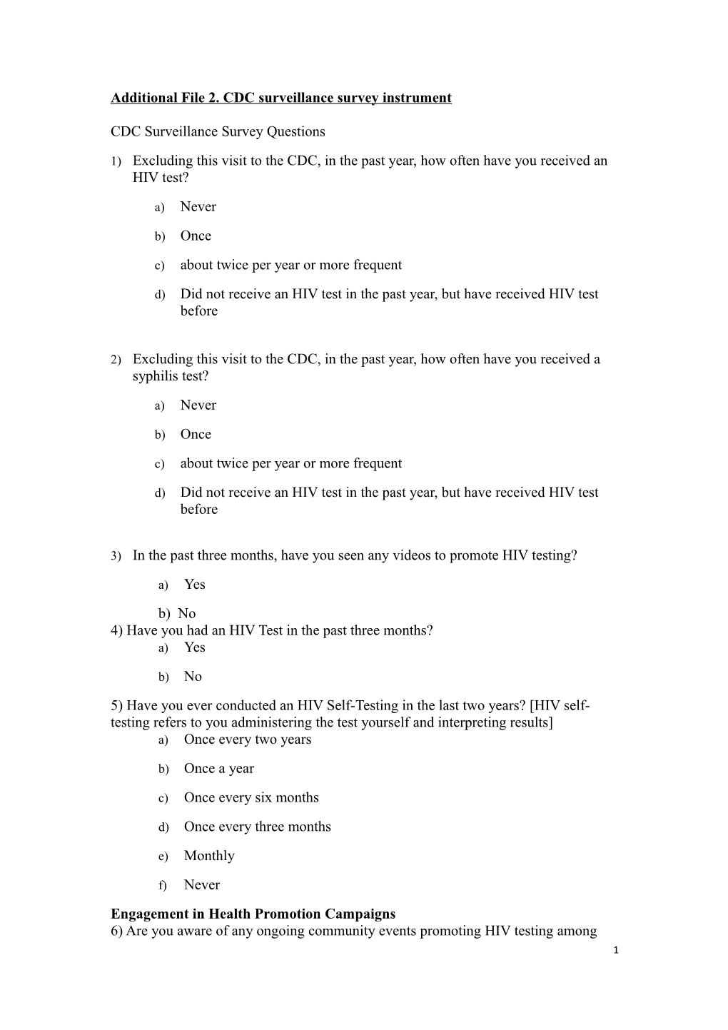 Additional File 2. CDC Surveillance Survey Instrument