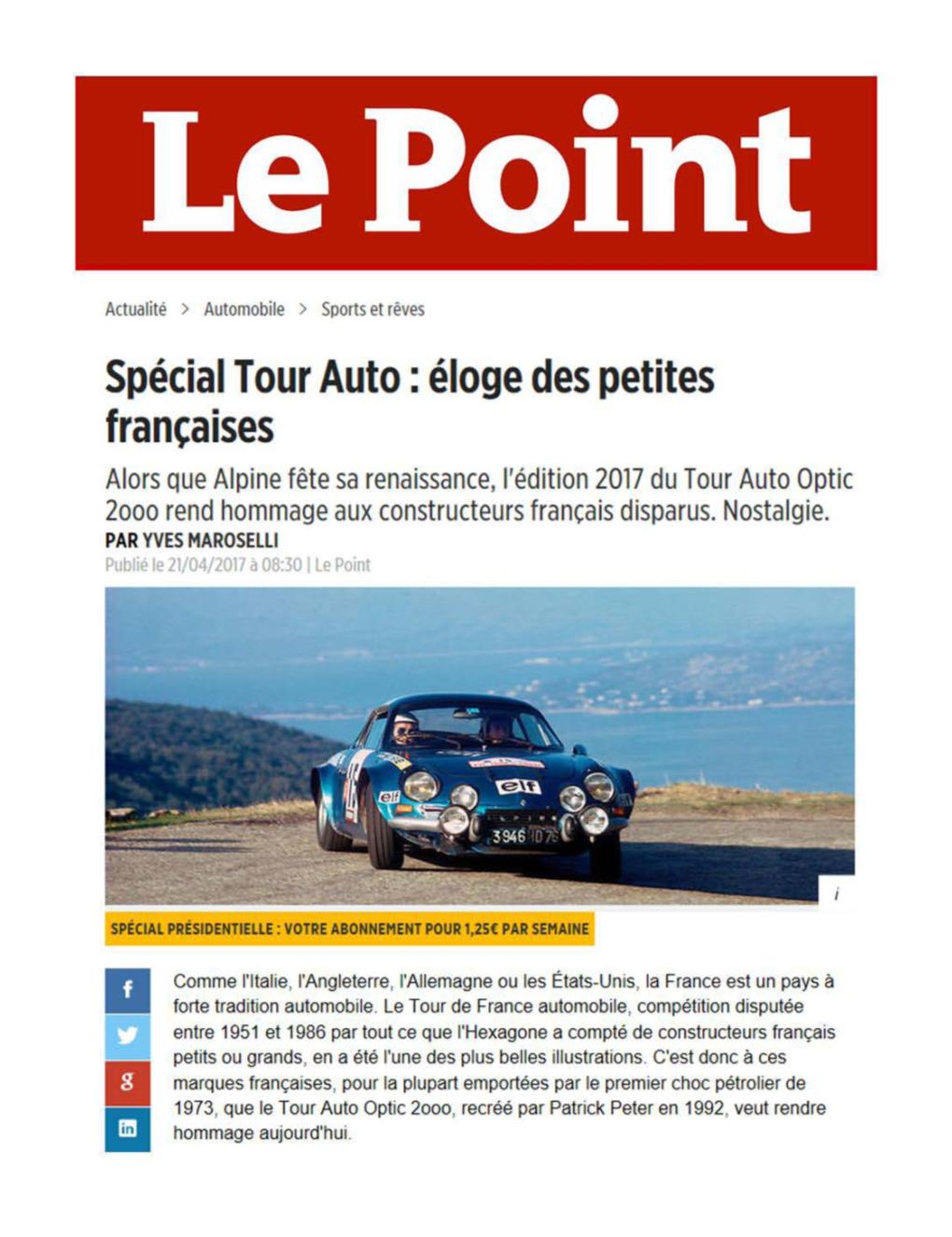 Spécial Tour Auto