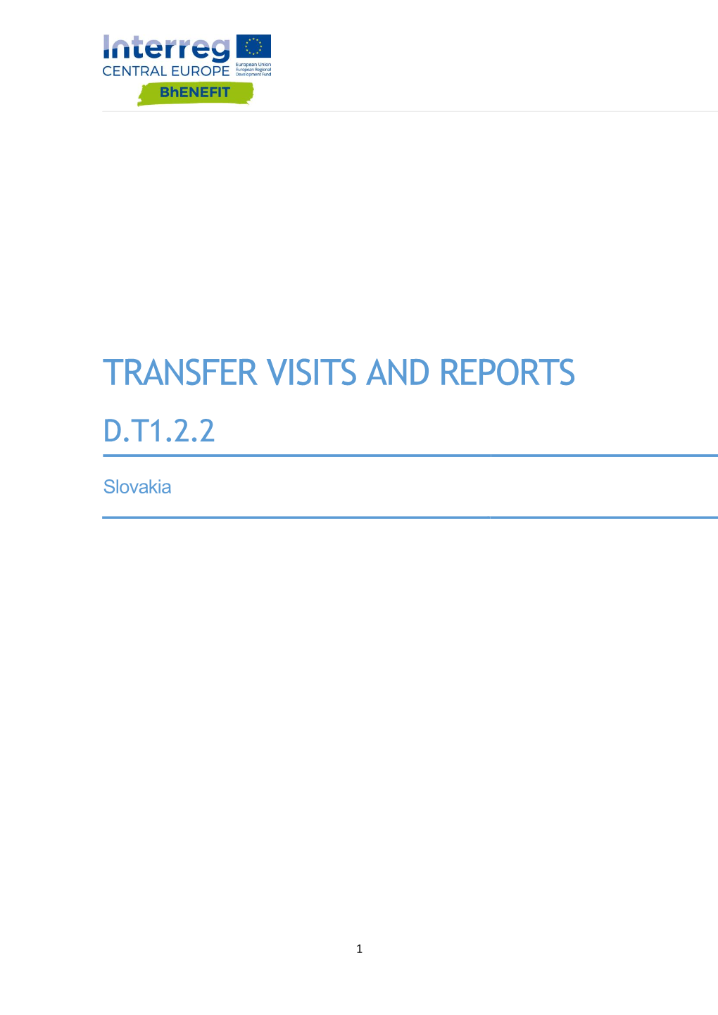 Transfer Visits and Reports