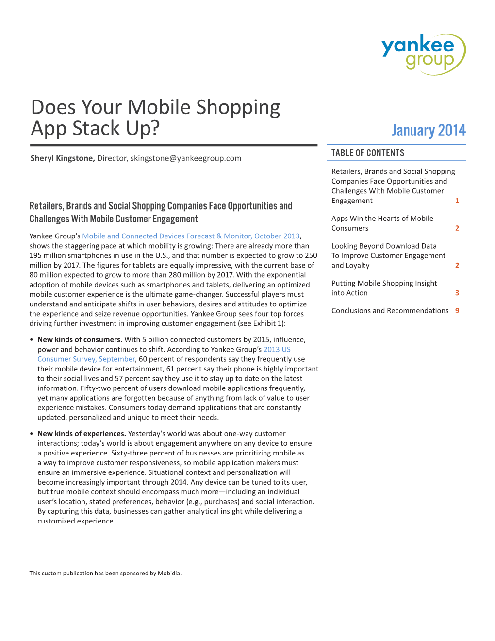 Yankee Mobidia Mobile Shopping Whitepaper