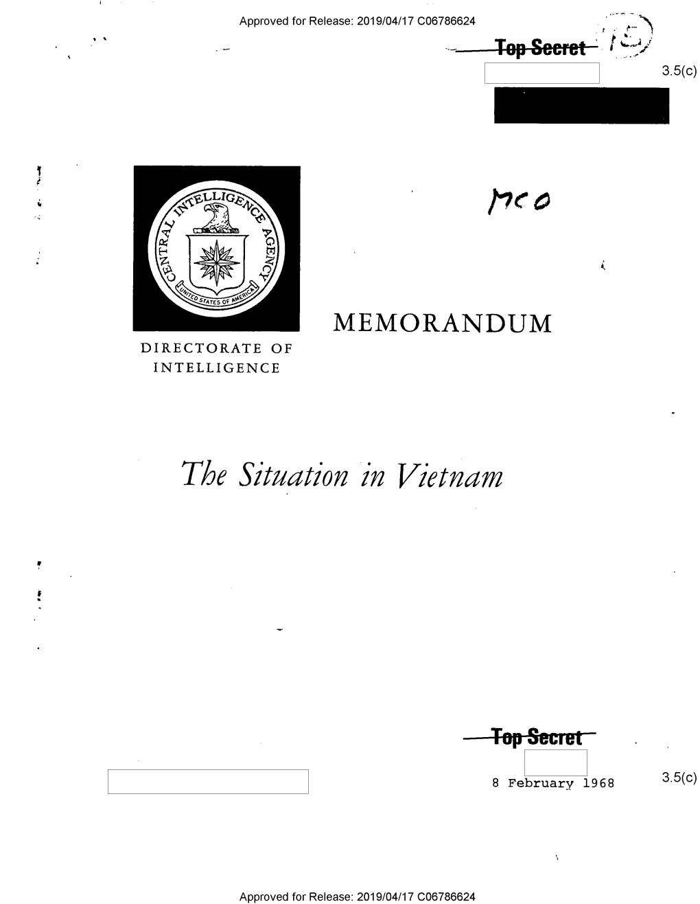 Report on the Situation in Vietnam, 8 February 1968