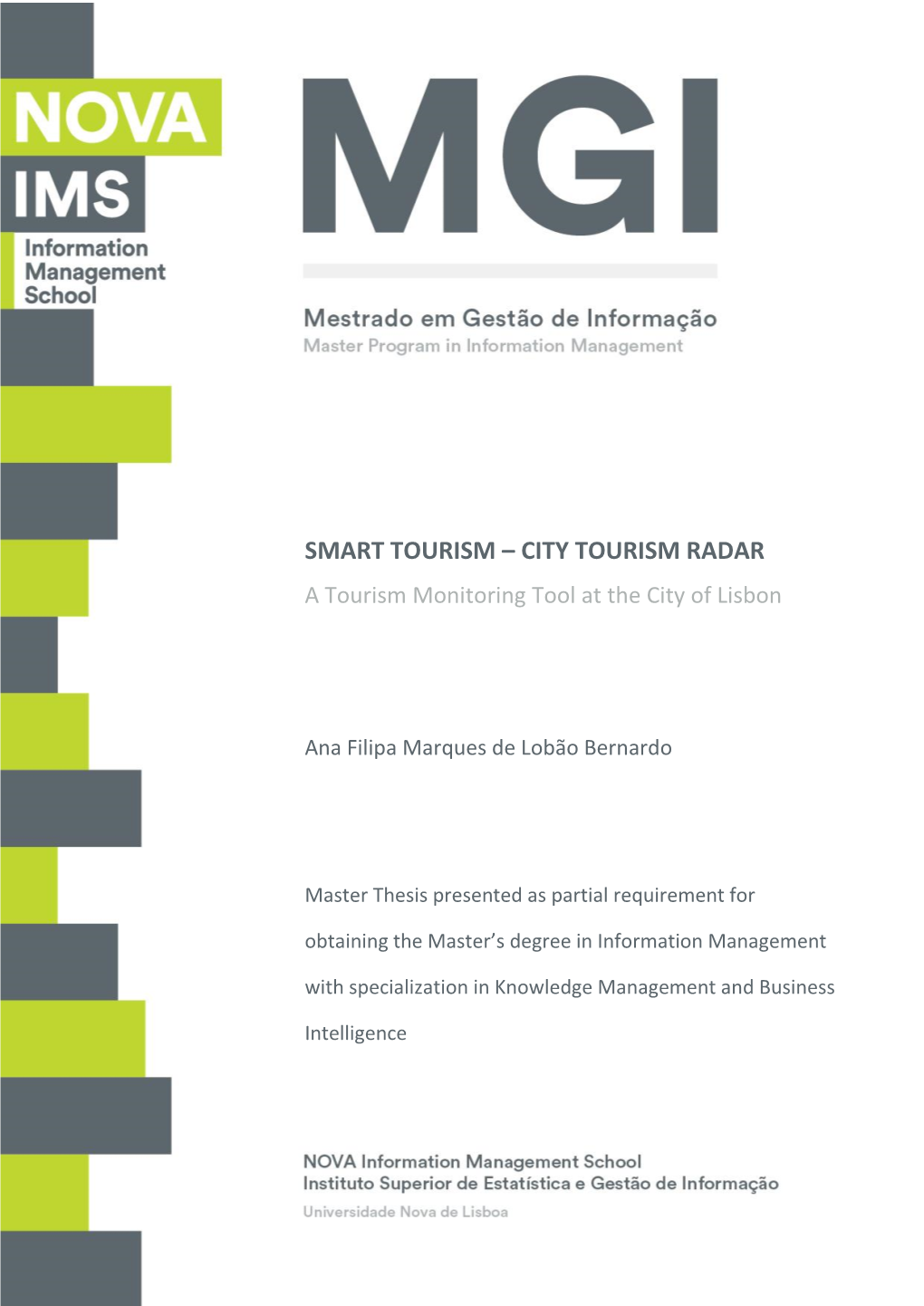 Smart Tourism – City Tourism Radar