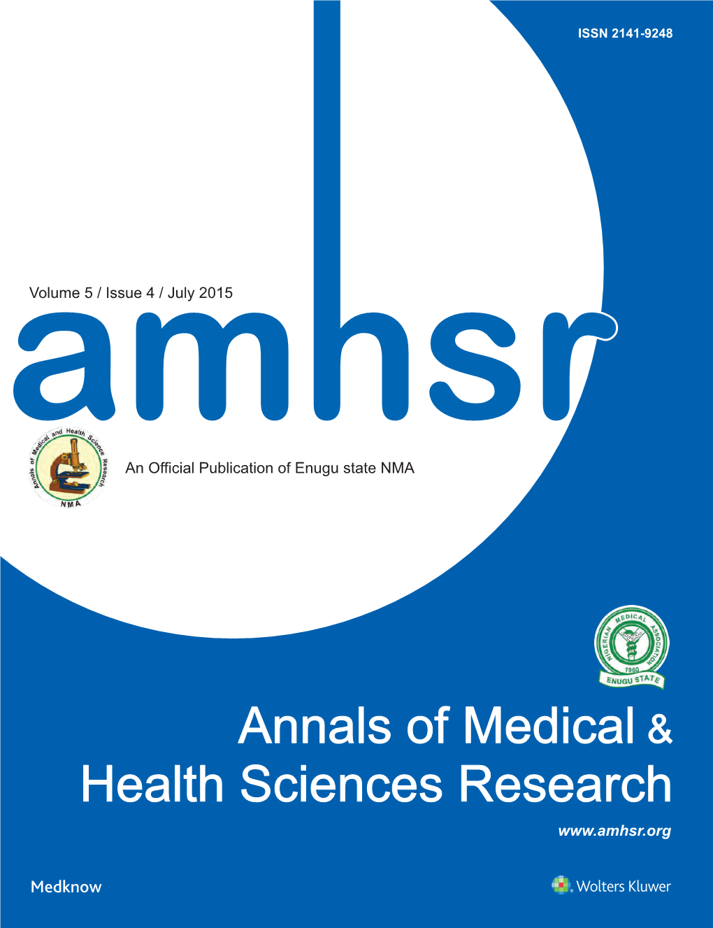 Annals of Medical & Health Sciences Research