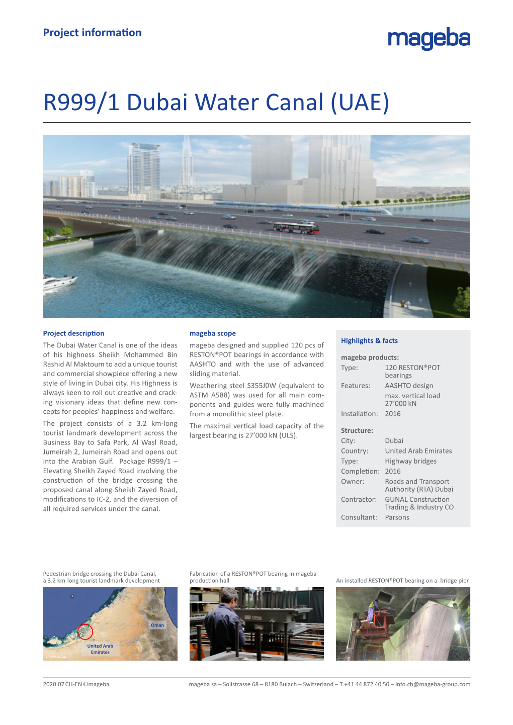 R999/1 Dubai Water Canal (UAE)