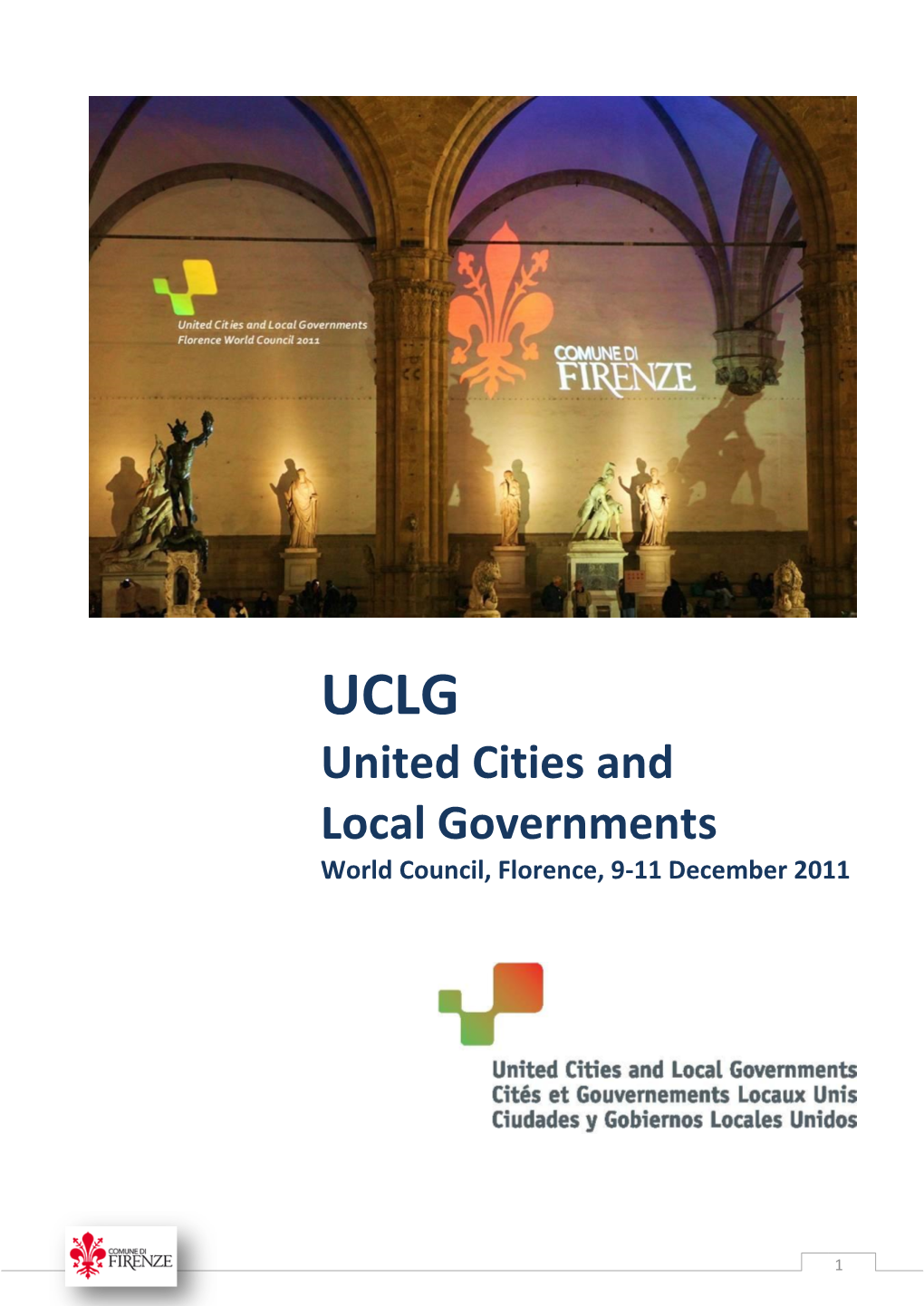 United Cities and Local Governments World Council 9 December 2011