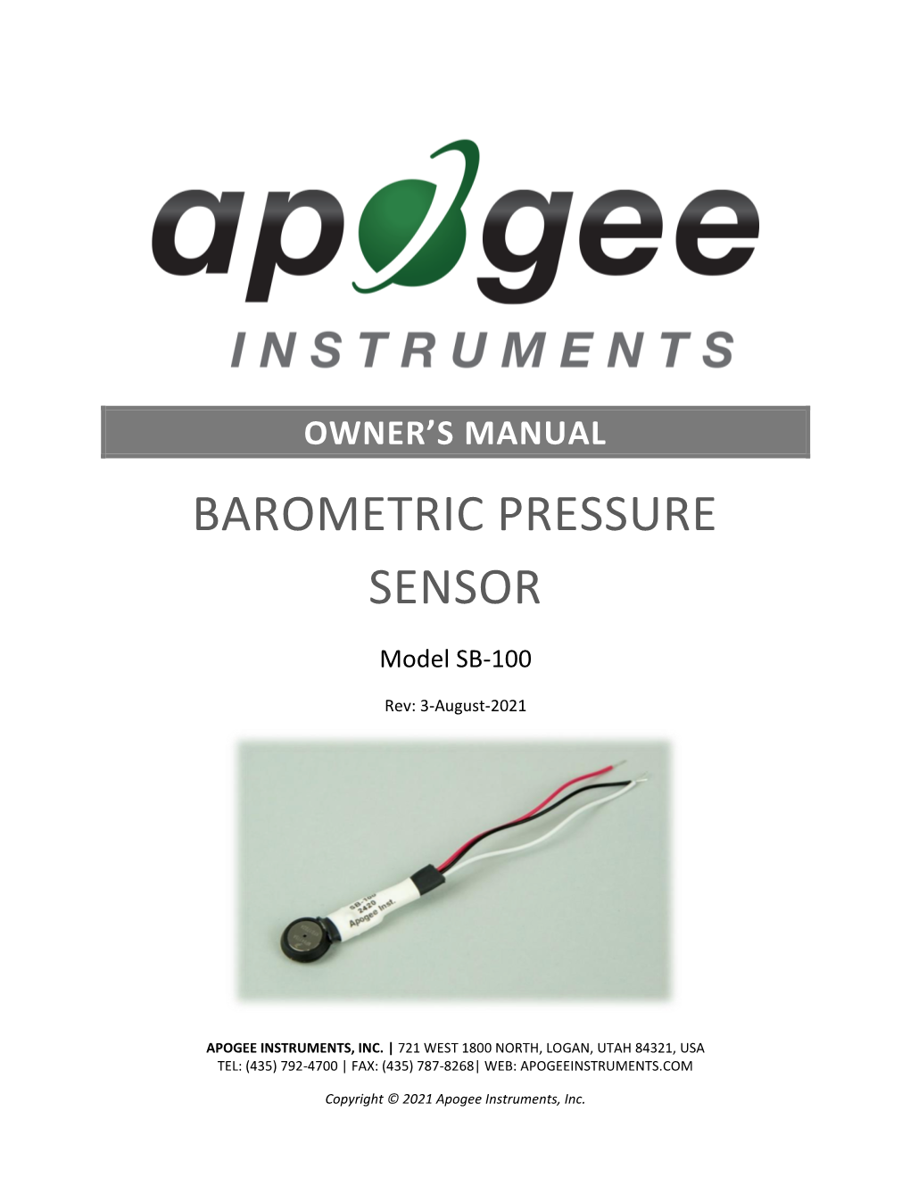 Barometric Pressure Sensor