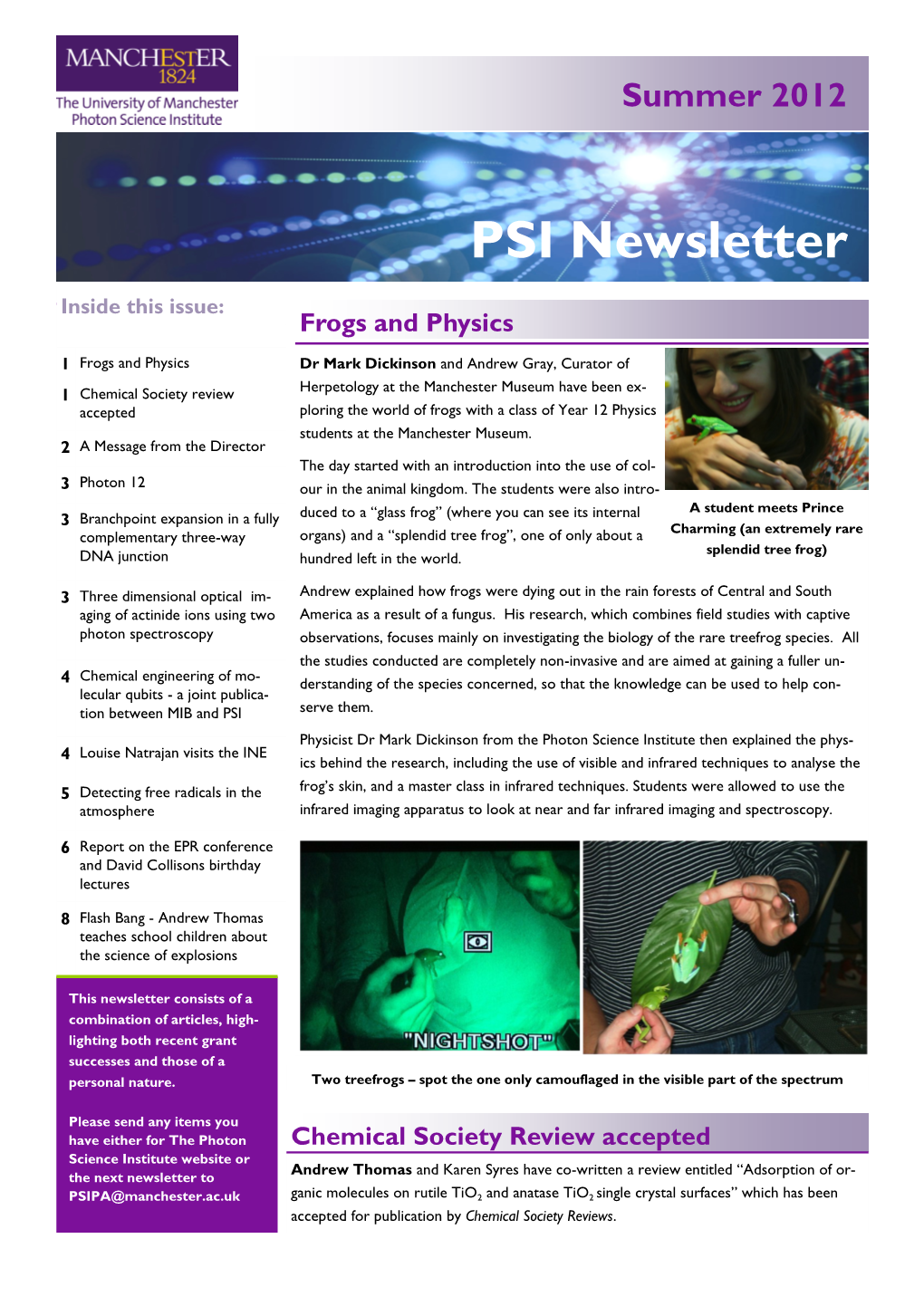 PSI Newsletter