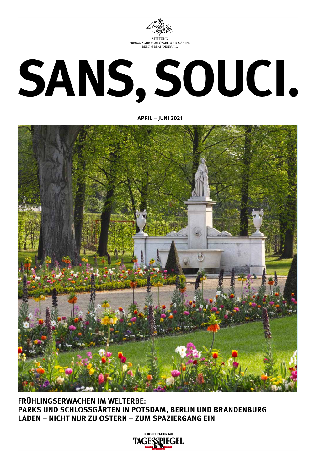 Sans, Souci.- Magazins So, Denn Diese Ausgabe Soll Den Langsamen, Aber Nach- Haltigen Neustart Der Schlösser Nach Langer Notwendiger Pause Ankündigen