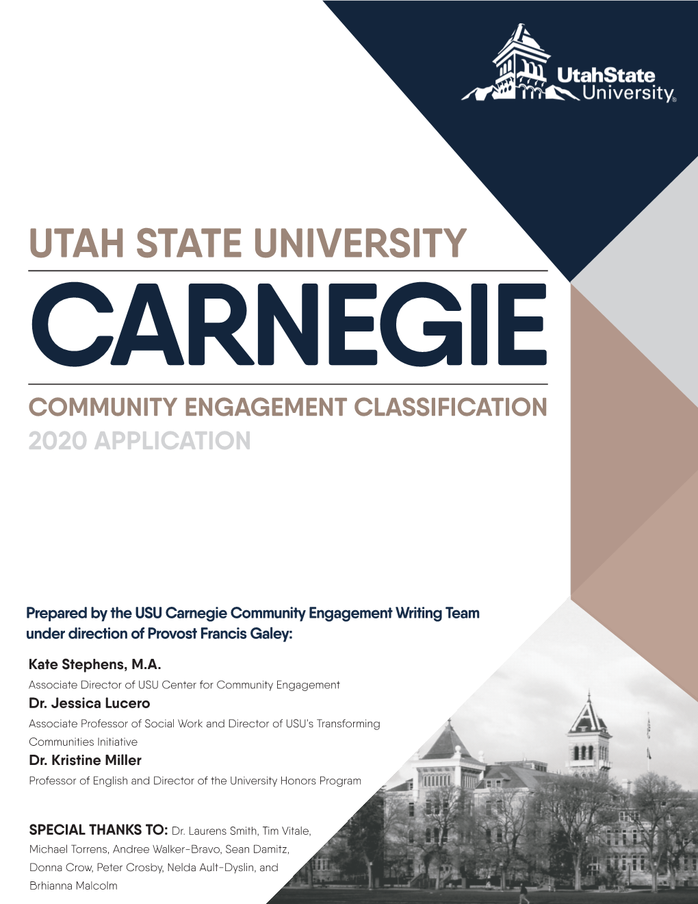 Carnegie Community Engagement Classification 2020 Application