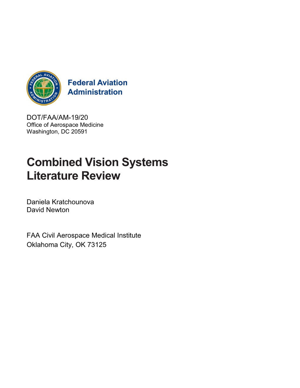 Combined Vision Systems Literature Review