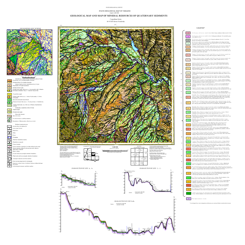 Geological Map and Map of Mineral Resources of Quaternary Sediments