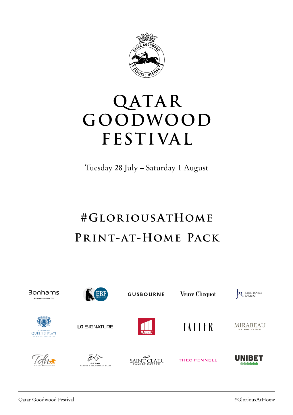 Qatar Goodwood Festival #Gloriousathome Contents