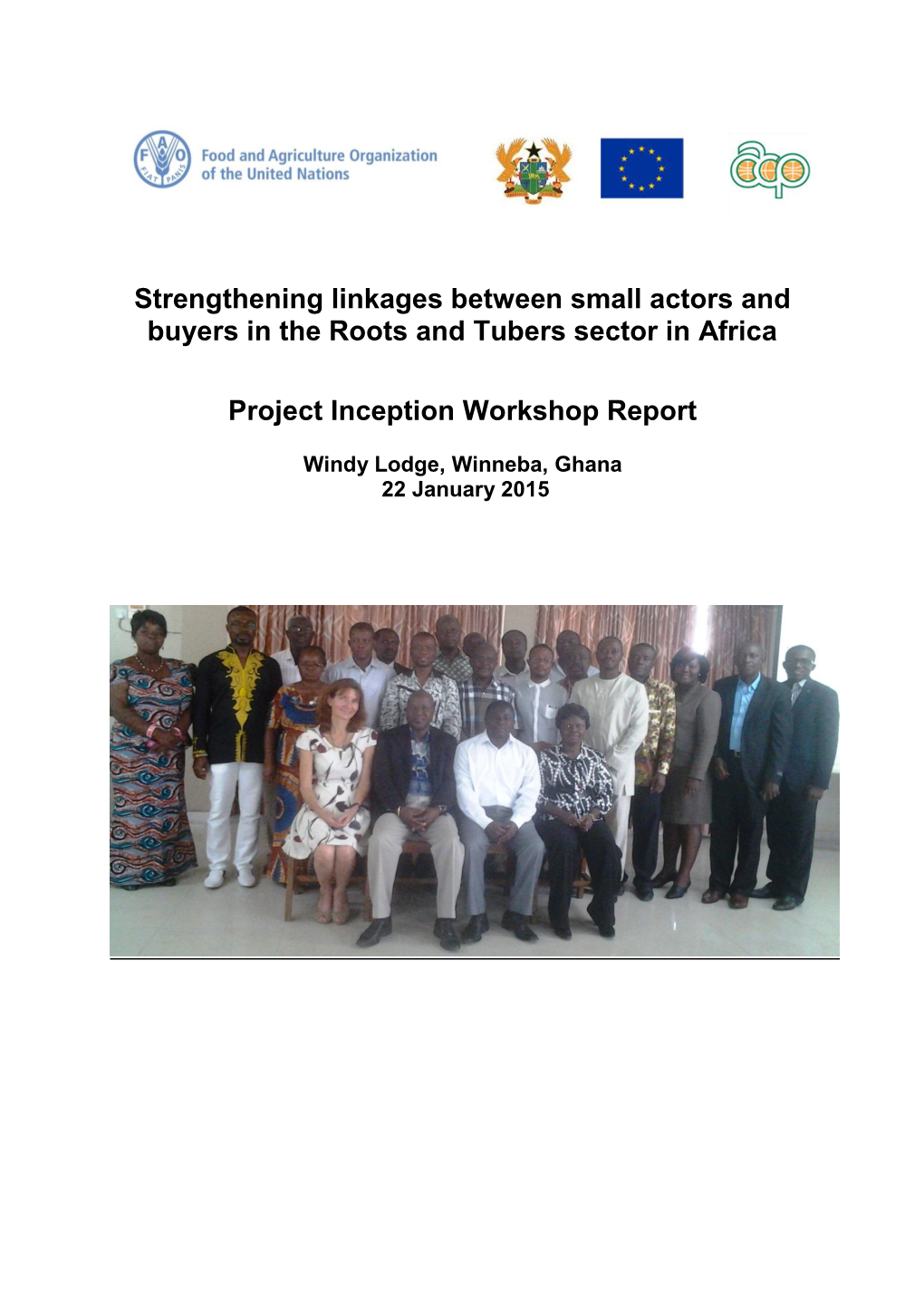 Ghana Inception Workshop Report