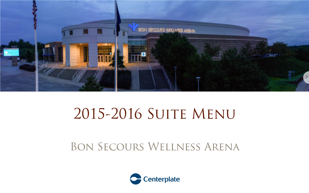 2015-2016 Suite Menu