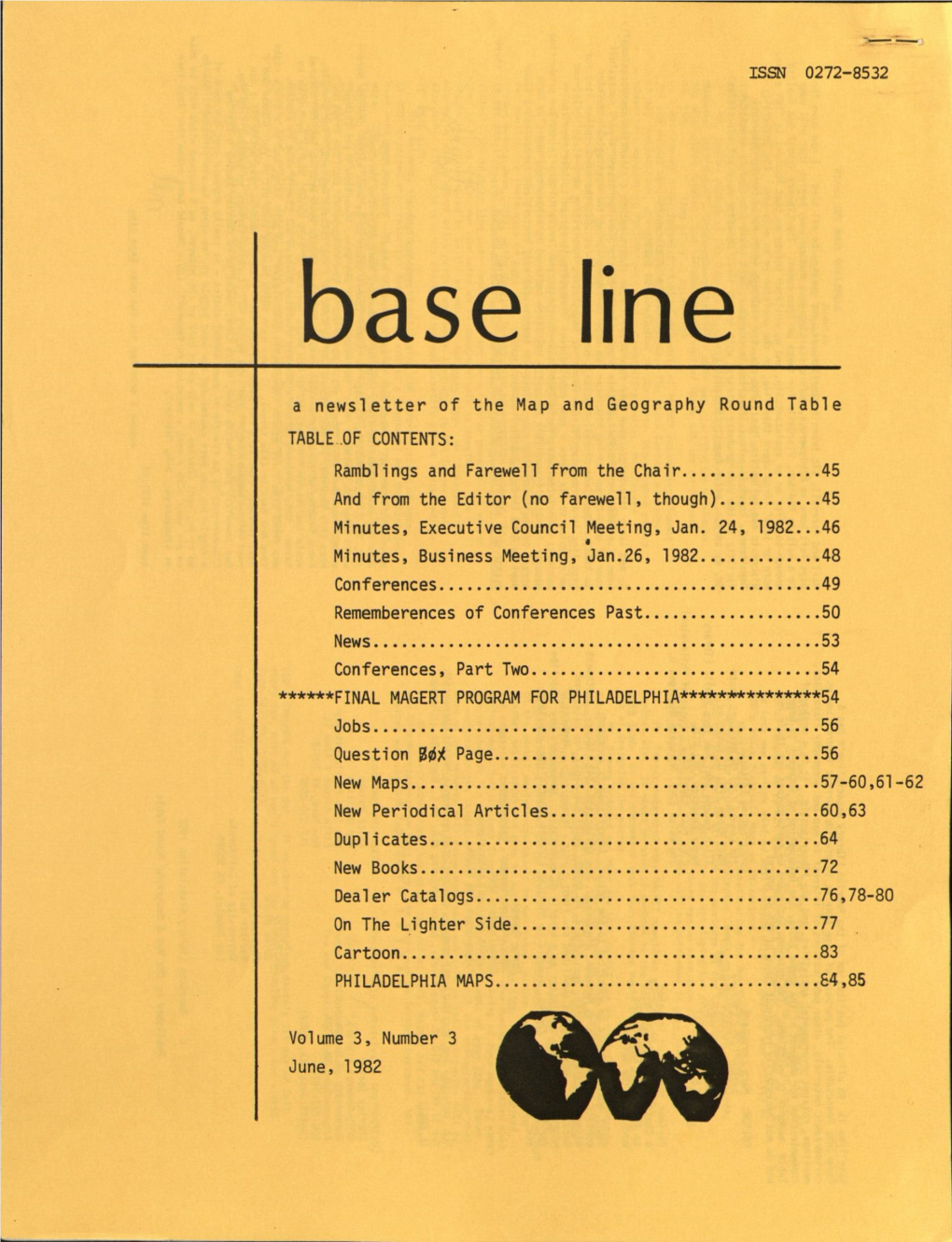 Volume 3 Number 3 June 1982