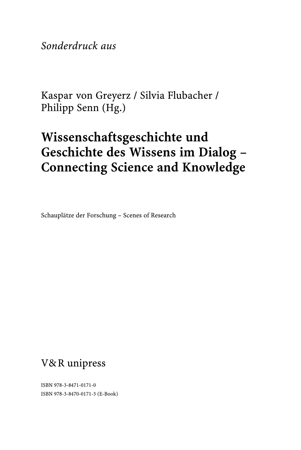 Connecting Science and Knowledge