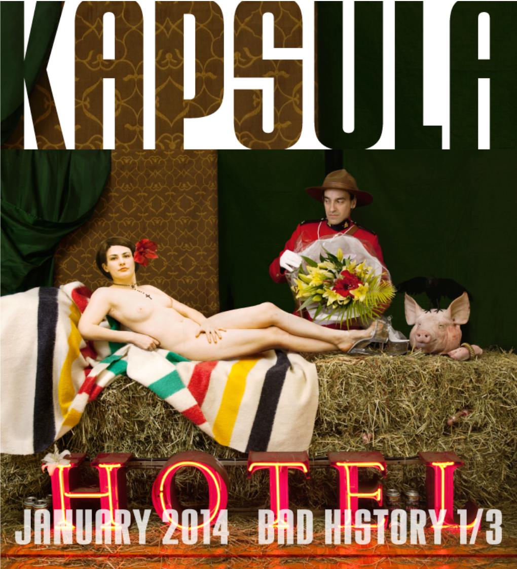 KAPSULA Magazine Logotype and Other Headers Are Set DESIGN / in House Gothic Bold Number Four
