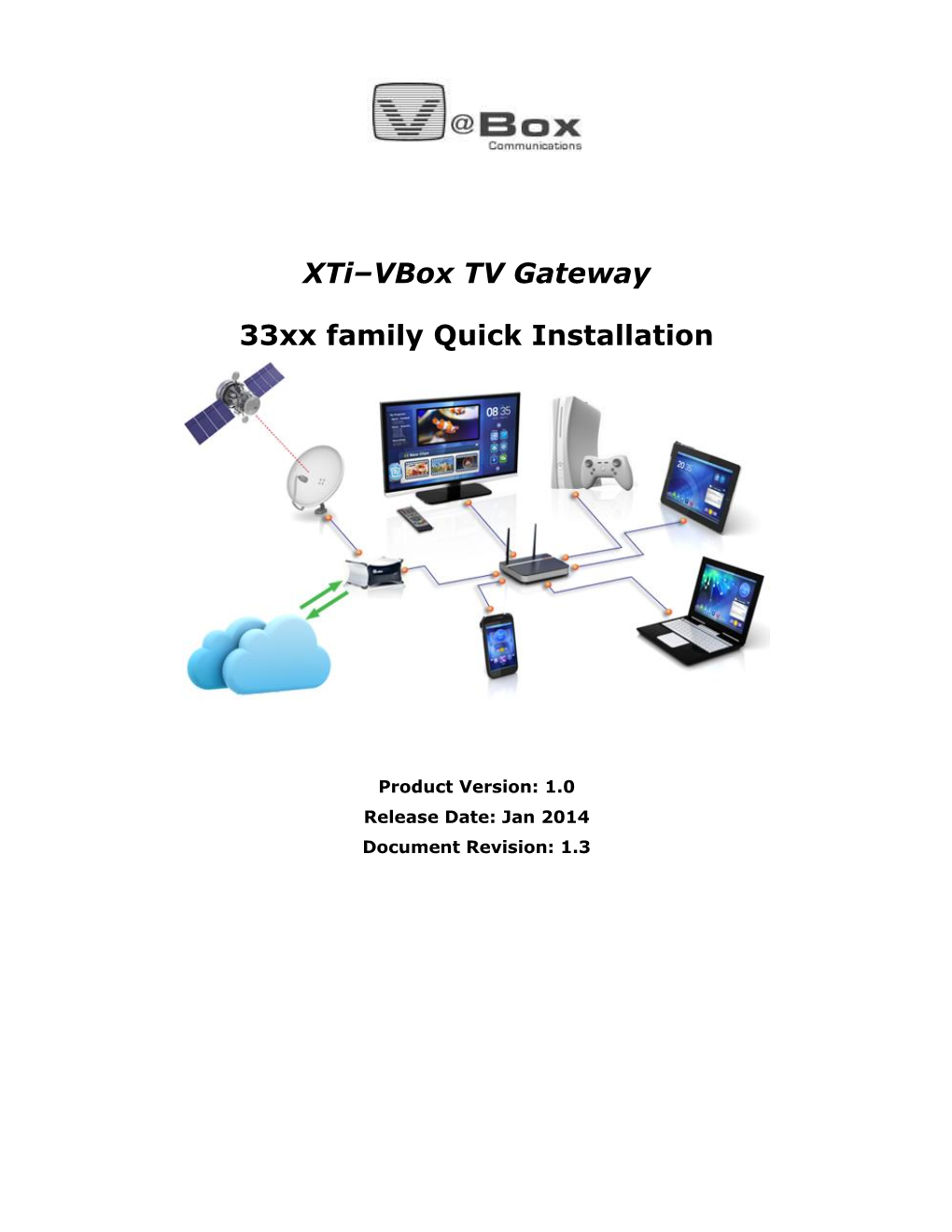 Vbox TV Gateway Xti 34XX Quick Start Guide