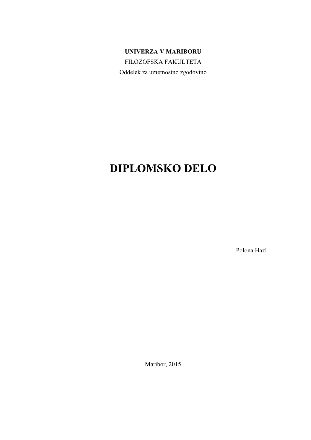 Diplomsko Delo