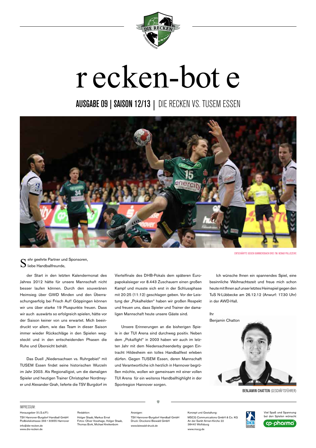 15.12.12 DIE RECKEN Vs. TUSEM Essen