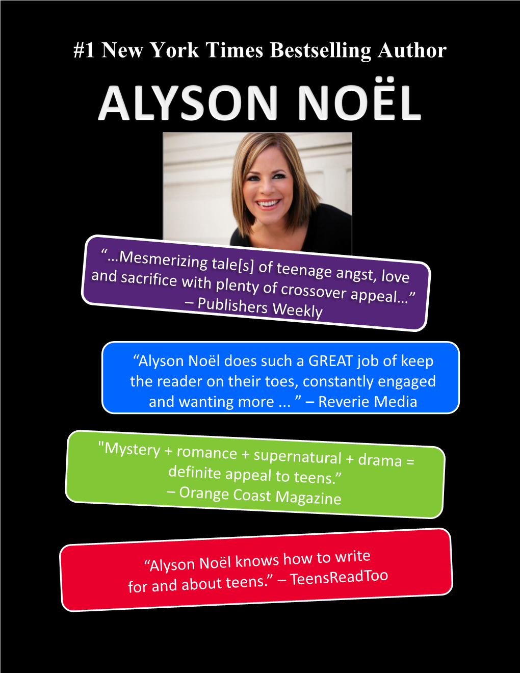 New York Times Bestselling Author Alyson Noel